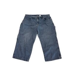 Levi's Plus Size 100% Cotton Minimal Chic Casual Cargo Pocket Accent Crop Jeans